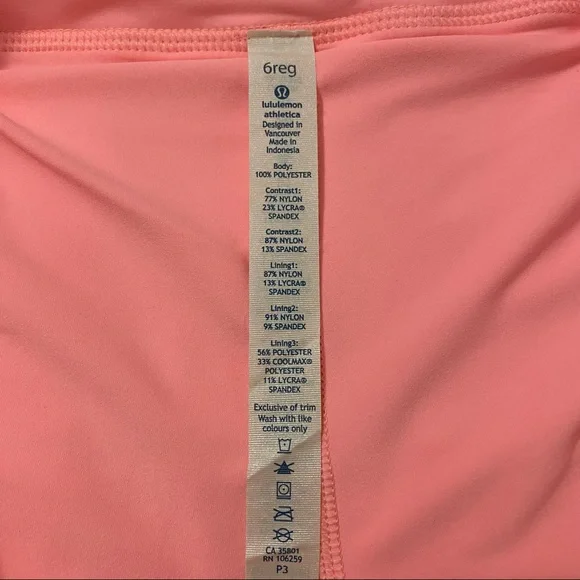 Lululemon Pace Setter Skirt (Regular) Size 6 barely pink/bleached coral - Picture 3 of 13